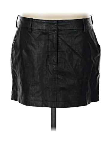 Amanda Uprichard Faux Leather Skirt (view 1)