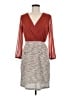 En Focus Studio 100% Polyester Chevron-herringbone Brown Cocktail Dress Size 8 - photo 1
