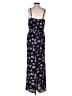 Pink Rose Floral Blue Jumpsuit Size S - photo 2