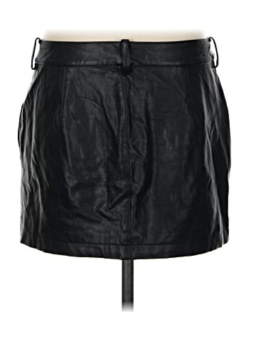 Amanda Uprichard Faux Leather Skirt (view 2)