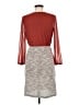 En Focus Studio 100% Polyester Chevron-herringbone Brown Cocktail Dress Size 8 - photo 2