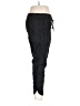 Caslon 100% Linen Solid Black Track Pants Size L - photo 4