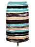 Talbots Stripes Teal Casual Skirt Size 12 (petite) - photo 1