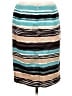 Talbots Stripes Teal Casual Skirt Size 12 (petite) - photo 2