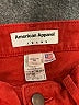 American Apparel Red Casual Pants Size 28 waist - photo 7