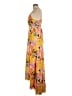 Hutch 100% Polyester Tropical Yellow Casual Dress Size M - photo 5