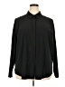 Athleta Solid Black Long Sleeve Blouse Size 2X - photo 1