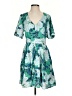 Roller Rabbit 100% Viscose Tropical Teal Cocktail Dress Size S - photo 1