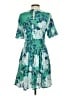 Roller Rabbit 100% Viscose Tropical Teal Cocktail Dress Size S - photo 2