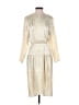 Michael Blair Metallic Ivory Cocktail Dress Size 9 - 10 - photo 1