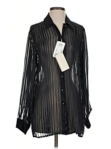 Escada by Margaretha Ley Long Sleeve Silk Top (view 1)