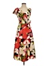 Halston Tropical Red Casual Dress Size 2 - photo 1