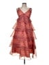 Lost + Wander 100% Polyester Paisley Orange Cocktail Dress Size M - photo 1