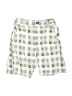 H&M 100% Cotton Checkered-gingham Gray Cargo Shorts Size 2 - photo 1