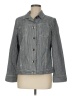 Chico's Stripes Gray Denim Jacket Size Med (1) - photo 1
