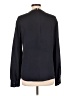 Theory 100% Silk Black Long Sleeve Top Size L - photo 2