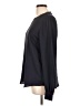 Theory 100% Silk Black Long Sleeve Top Size L - photo 5