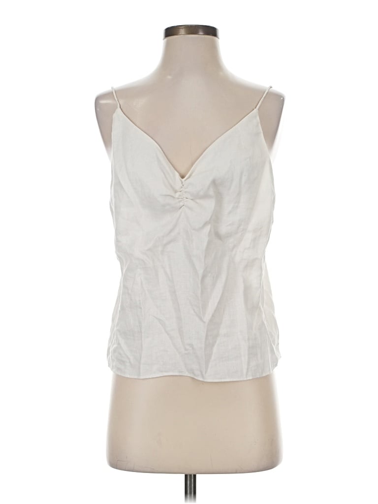 Pre-owned Mng Suit Sleeveless Blouse In Ivory