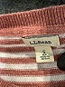 L.L.Bean 100% Organic Cotton Stripes Pink Pullover Sweater Size S - photo 7