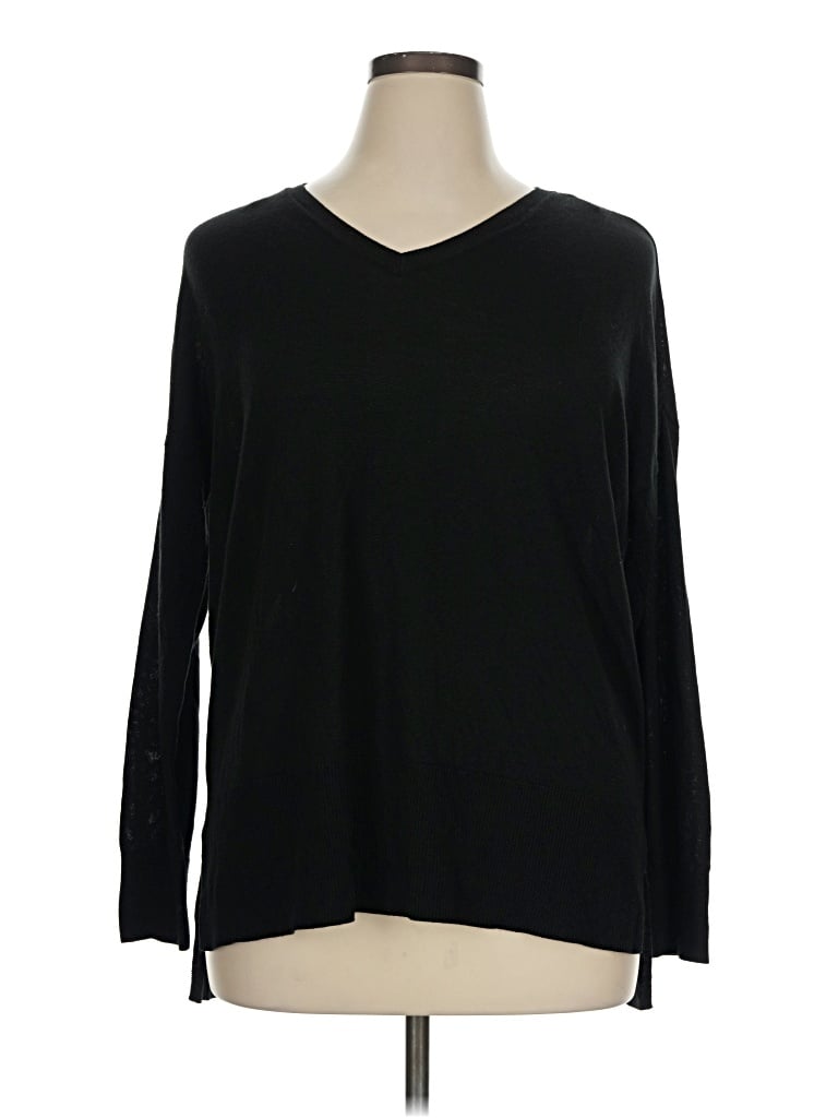 Pre-owned Worthington Pullover Sweater In Black