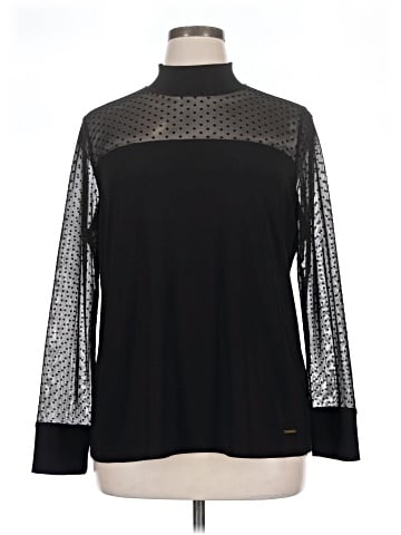 Anne Klein Long Sleeve Top (view 1)