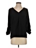 41Hawthorn 100% Polyester Black 3/4 Sleeve Blouse Size S - photo 1