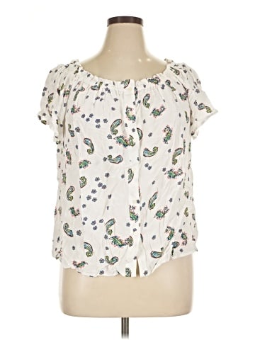 Ann Taylor LOFT Short Sleeve Blouse (view 1)