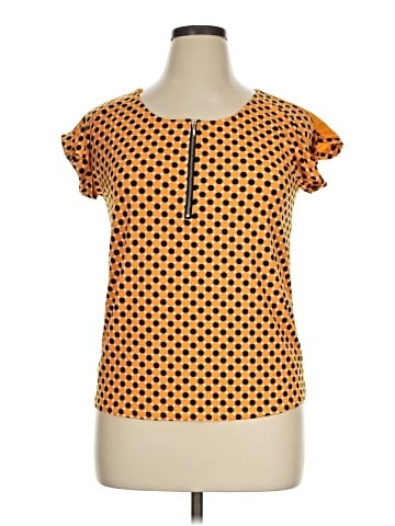 NY Collection Short Sleeve Blouse (view 1)