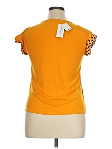 NY Collection Short Sleeve Blouse (view 2)