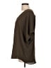 Gibson Latimer 100% Polyester Brown Short Sleeve Blouse Size L - photo 5