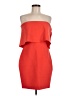 Likely Solid Red Cocktail Dress Size 8 - photo 1