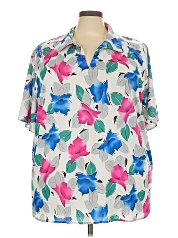 Roaman's Short Sleeve Blouse (view 1)