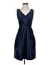 Alfred Sung 100% Polyester Solid Blue Cocktail Dress Size 2 - photo 1