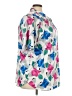 Roaman's 100% Polyester Tropical White Short Sleeve Blouse Size 30 (3X) - photo 4