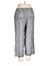 Westbound Stripes Gray Linen Pants Size L - photo 2
