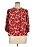 Gap Red 3/4 Sleeve Blouse Size XL - photo 1