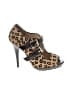 MICHAEL Michael Kors 100% Leather Animal Print Brown Heels Size 7 - photo 1