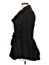 Elle Solid Black Trenchcoat Size L - photo 5