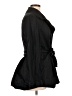 Elle Solid Black Trenchcoat Size L - photo 4