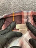 Passport 100% Polyester Plaid Brown Sleeveless Blouse Size L - photo 7