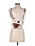 Audrey 3+1 100% Polyester Brown Sleeveless Top Size S - photo 2
