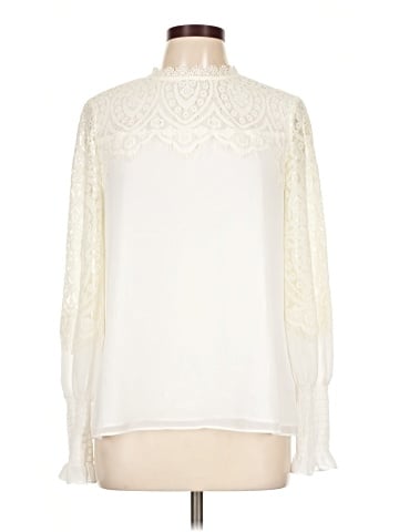 White House Black Market Long Sleeve Blouse (view 1)