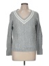 Lands' End 100% Cotton Gray Pullover Sweater Size M - photo 1