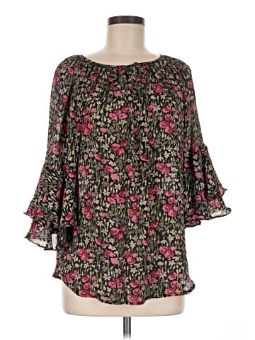 Chaps 3/4 Sleeve Blouse (view 1)