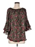 Chaps 100% Polyester Black 3/4 Sleeve Blouse Size M - photo 1