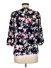 Rose & Thyme 100% Rayon Floral Black 3/4 Sleeve Blouse Size M - photo 2