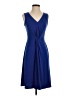 Leota Solid Blue Cocktail Dress Size S - photo 1