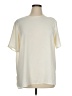 Rena Rowan 100% Polyester Solid Ivory Short Sleeve Turtleneck Size 16 - photo 1
