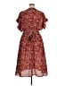 Max Studio 100% Polyester Floral Red Casual Dress Size XL - photo 2