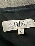 Tibi 100% Silk Graphic Black Cocktail Dress Size 4 - photo 7